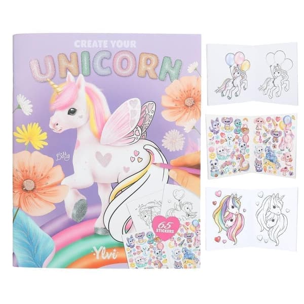 Ylvi Unicorn Målarbok