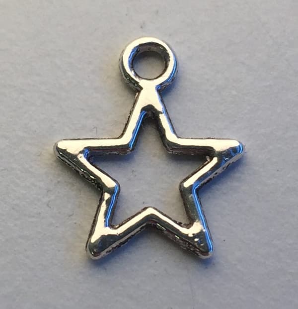 Abc-klubben Hängen Fk Stjärnor 30 St Berlock Antiksilver 14x11mm