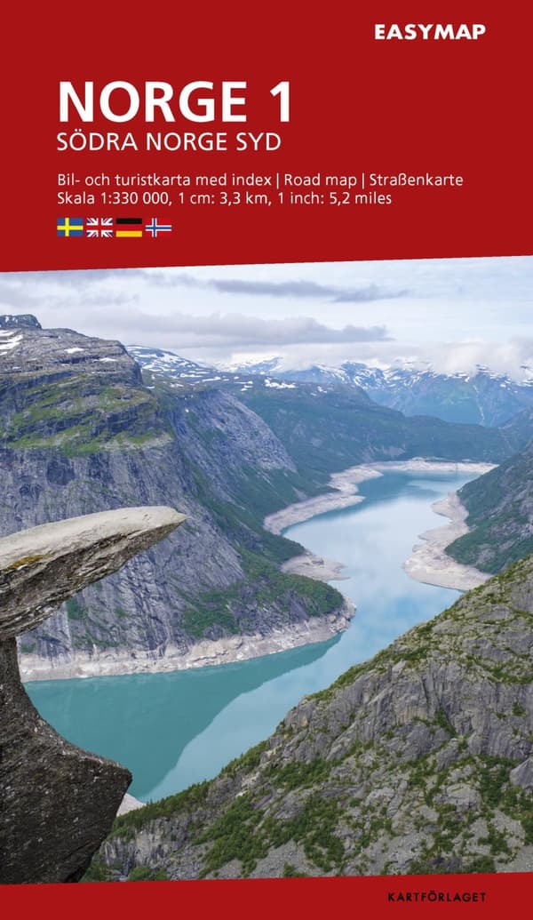Södra Norge 1 Syd Easymap, 1-320 000 (Karta)