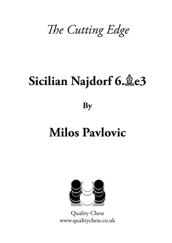 The Cutting Edge 2 - Siciliansk Najdorf 6.Be3 av Miloš Pavlović (pocketbok)
