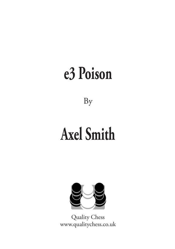 e3 Poison, kirjoittanut Axel Smith (nidottu)