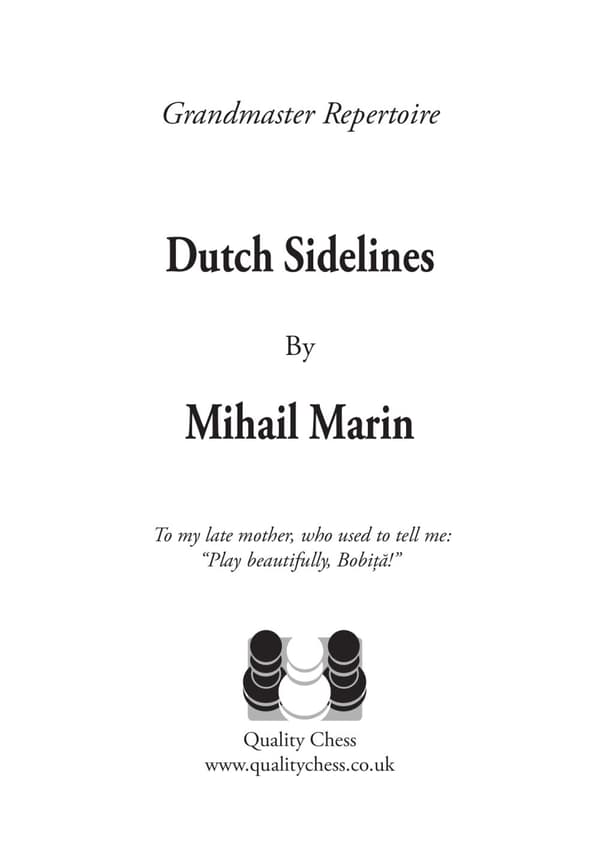 Hollandske sidelinjer af Mihail Marin (indbundet)