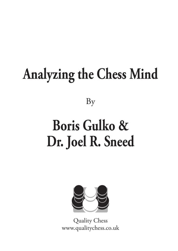 Shakin analysointi, kirjoittaneet Boris Gulko ja tohtori Joel R. Sneed (nidottu)
