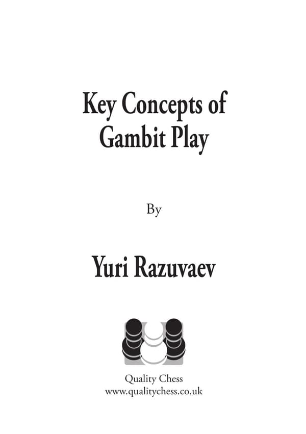 Gambit-pelin keskeiset käsitteet, kirjoittanut Yuri Razuvaev (Kovakantinen)