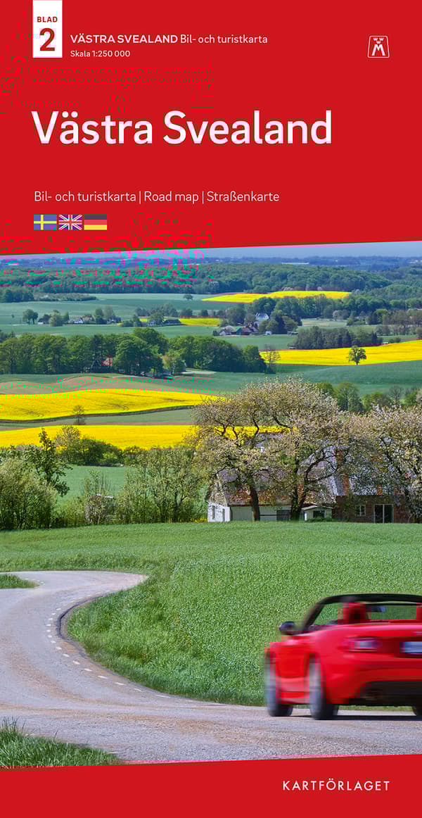Västra Svealand Bil & Turistkarta Nr 2 - Skala 1-250.000 (Karta)