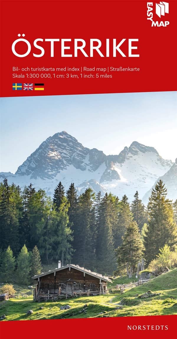 Österrike Easymap - Skala 1-300.000 (Karta)