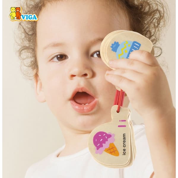 VIGA Träbok – Alfabet & Engelska (Montessori)