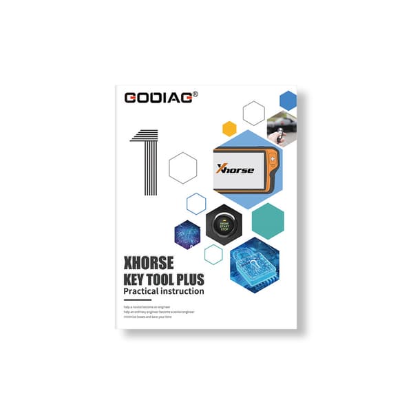 GODIAG Key Tool Plus Instruktionsbøger, Omfattende Guider til Låsesmede, Holdbar Konstruktion, Letforståelige Instruktioner