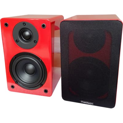 Hi-Fi højttalersæt, 60W - Rød