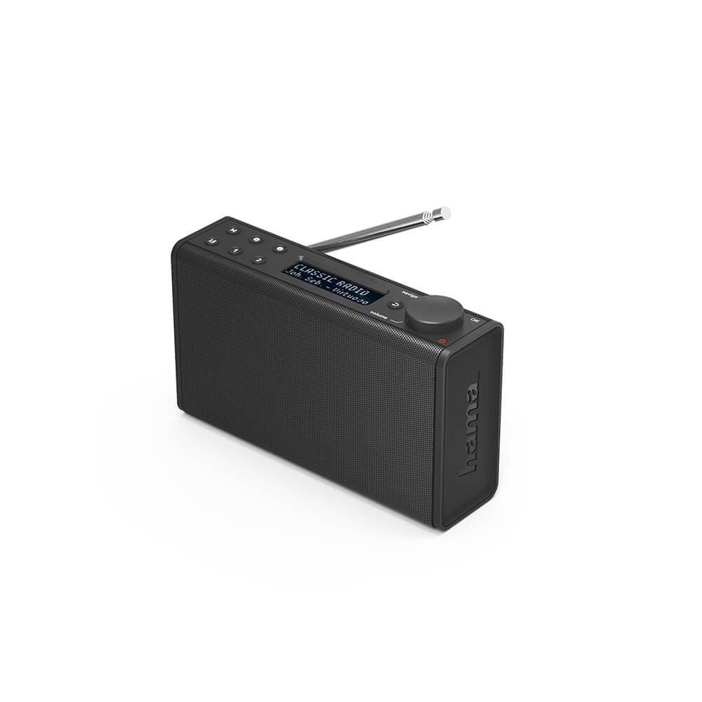 HAMA Radio FM / DAB / DAB + DR 7 Batteridrevet sort