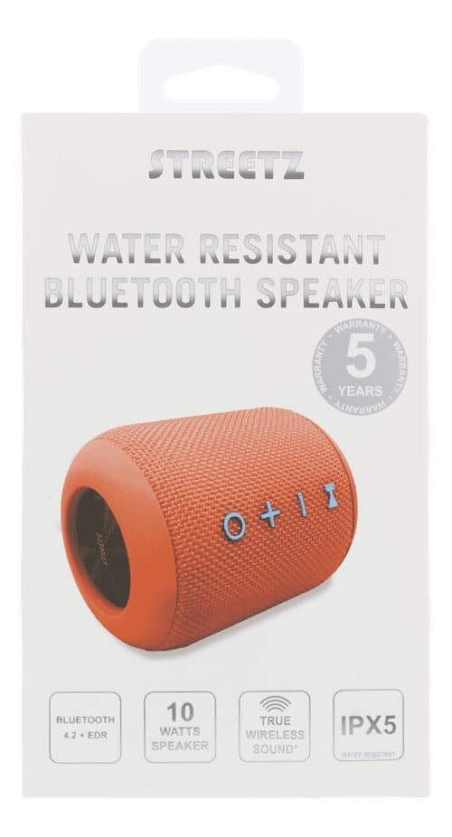 Original STREETZ CM757 Vattentålig Bluetooth-högtalare - Orange