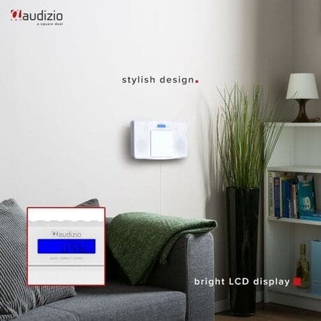 Audizio Nimes Bluetooth stereoset med CD-spelare, USB mp3-spelare och radio - 50W - Vit