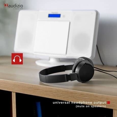 Audizio Nimes Bluetooth stereoset med CD-spelare, USB mp3-spelare och radio - 50W - Vit