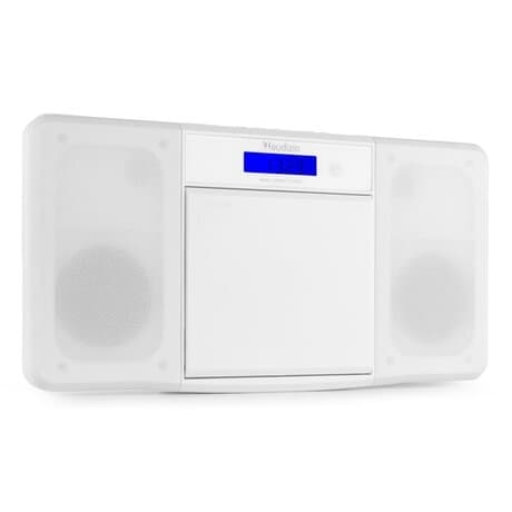 Audizio Nimes Bluetooth stereoset med CD-spelare, USB mp3-spelare och radio - 50W - Vit
