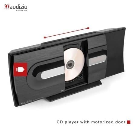 Audizio Tours DAB stereoset med CD-spelare, Bluetooth, FM-radio och MP3-spelare - 80W - Svart