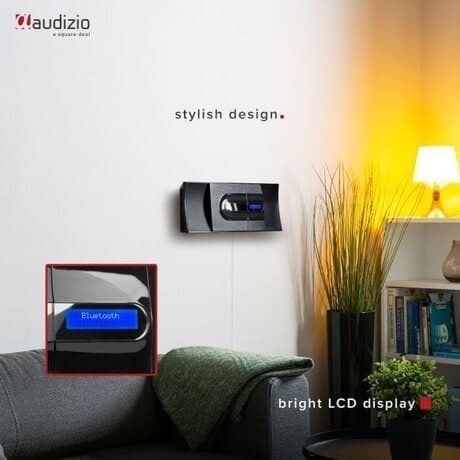 Audizio Tours DAB stereoset med CD-spelare, Bluetooth, FM-radio och MP3-spelare - 80W - Svart
