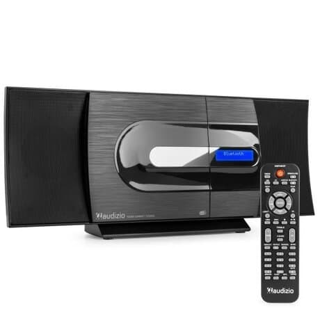 Audizio Tours DAB stereoset med CD-spelare, Bluetooth, FM-radio och MP3-spelare - 80W - Svart