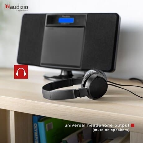 Audizio Nimes Bluetooth stereoset med CD-spelare, USB mp3-spelare och radio - 50W - Svart