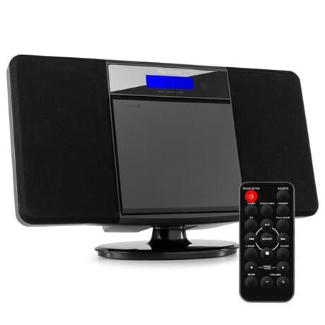 Audizio Nimes Bluetooth stereoset med CD-spelare, USB mp3-spelare och radio - 50W - Svart