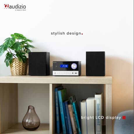 Audizio Toulon Bluetooth stereo set met CD speler, mp3 en FM radio