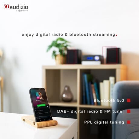 Audizio Arles Bluetooth stereo set met CD speler, mp3 en FM radio