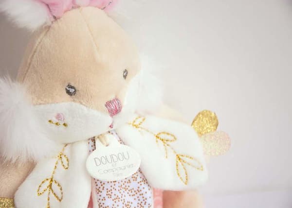 DOUDOU ET COMPAGNIE - Sockerkanin - Speldosa - Rosa - 15x10x20cm - Blandat - Från födseln