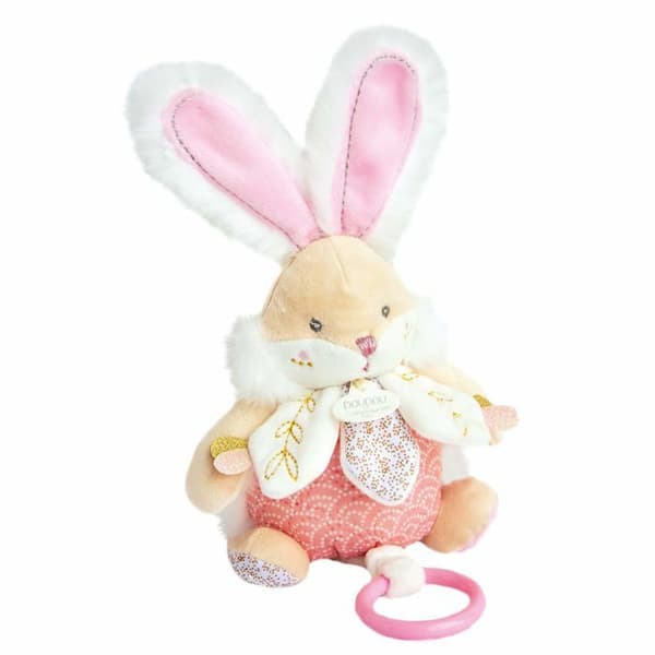 DOUDOU ET COMPAGNIE - Sockerkanin - Speldosa - Rosa - 15x10x20cm - Blandat - Från födseln