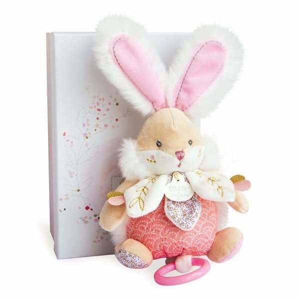 DOUDOU ET COMPAGNIE - Sockerkanin - Speldosa - Rosa - 15x10x20cm - Blandat - Från födseln
