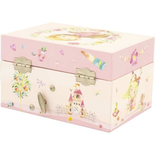 Musikalisk smyckeskrin - Ulysses - Little Princess - Rosa - 15x10x8 cm - Från 3 år