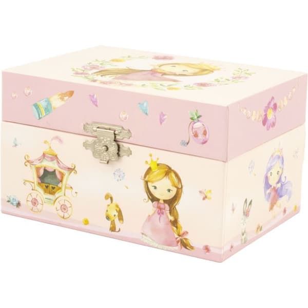 Musikalisk smyckeskrin - Ulysses - Little Princess - Rosa - 15x10x8 cm - Från 3 år