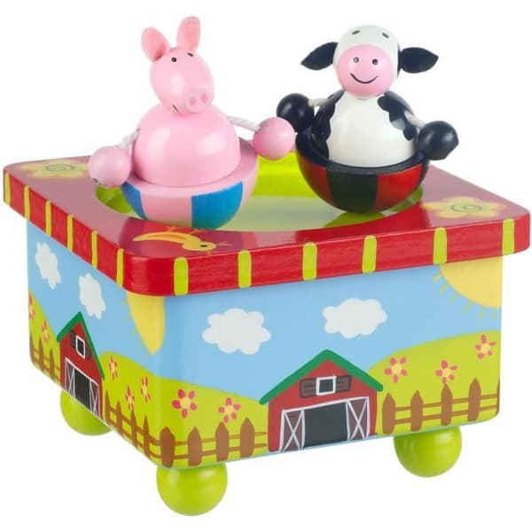 Orange Tree Toys Farm Music Box