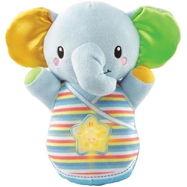 Interaktiv plyschleksak - VTECH - Nino Elephantino Luminous - Mer än 45 melodier - Grå - 24 månader - Blandat