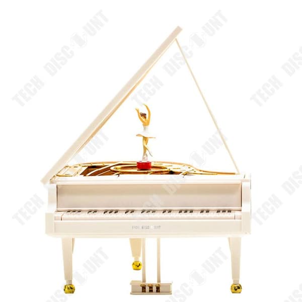 TD® Little Girl Piano Musikdosa Ornament Kreativ Roterande Octavo Dans Alla hjärtans dag Födelsedagspresent