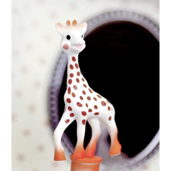Speldosa - BYXA - Sophie La Girafe - Vit - 10,5 x 10,5 x 8,5 cm - För barn från födseln