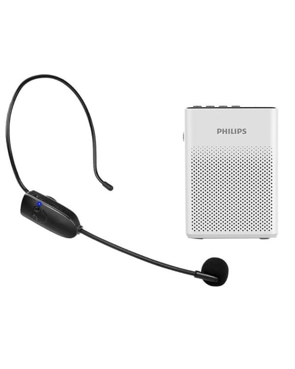 Philips SBM200 lille bi højttaler mikrofon guide lærer klasse udendørs skrigende højttaler bærbar