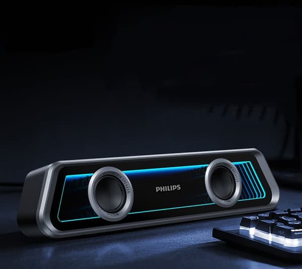 Philips SPA4600 gaming bluetooth højttaler nano spejl rgb lyseffekt gaming klasse gaming dedikeret