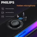 Miniatyrbillede 4 af 5: Philips trådløs Bluetooth-højttaler til stationær computer, RGB-lysstrimmel til spil, lyd til computer stationær computer til hjemmet