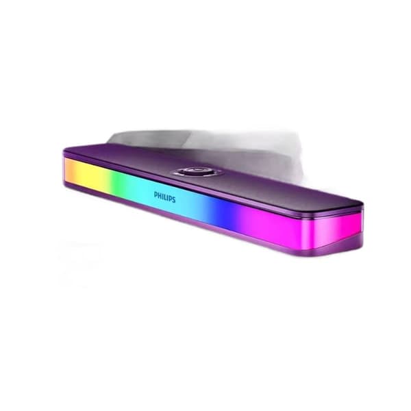 Philips trådlös Bluetooth-högtalare för skrivbordsbruk RGB-ljusband för spel, ljud för datorskrivbord för hemmabruk