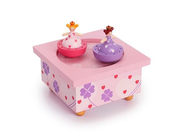 Princess and Frog speldosa i trä - BYXA - Rosa - Från 3 år - Blandat