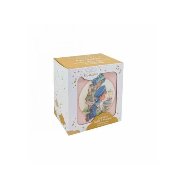Cube Music Box Båt på vatten - BYXA - Barndomsminne - För barn - Rosa