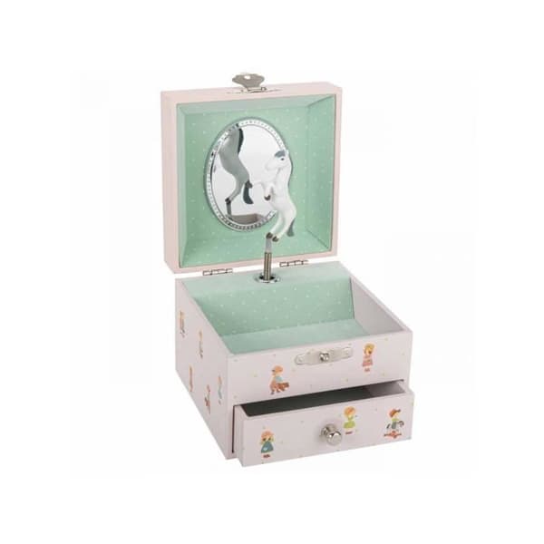 Cube Music Box Båt på vatten - BYXA - Barndomsminne - För barn - Rosa