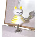 Miniatyrbild 4 av 4: Speldosa - Ekorre på ängen - Vit - För baby - 10,5 x 10,5 x H 8,5 cm