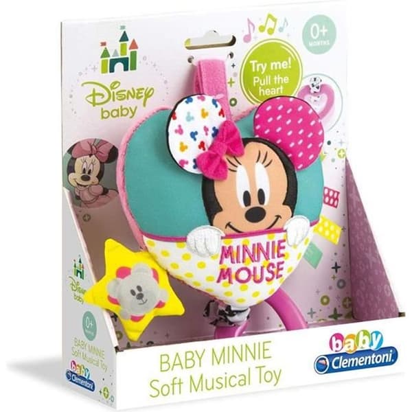 Leksak - CLEMENTONI - Clementoni Disney Baby Minnie Mouse Soft Chime Musical Cot - Rosa - Baby - Söt melodi