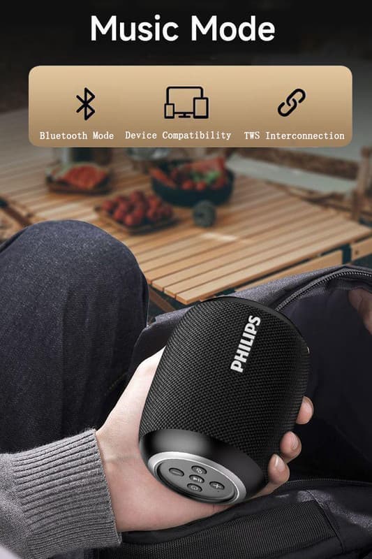 Philips 3109 Mikrofon Bluetooth-højttaler Trådløs Lille Bærbar Udendørs Højttaler Karaoke / Højttaler Integreret Mikrofon