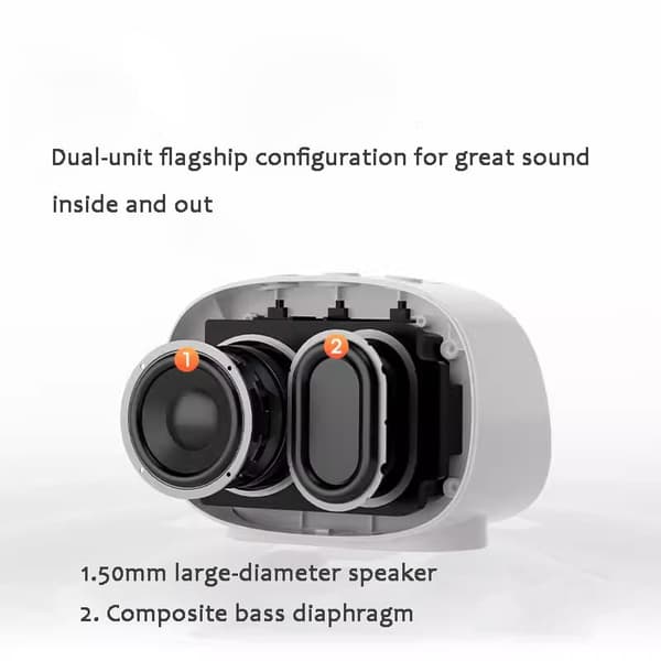 Philips TAS2909 trådlös Bluetooth-högtalare spegelväckarklocka smart skrivbordshögtalare mini bärbar