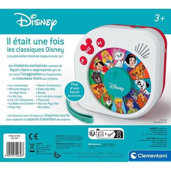 Disney berättare - Clementoni - De stora Disney-klassikerna för barn - 2 års garanti