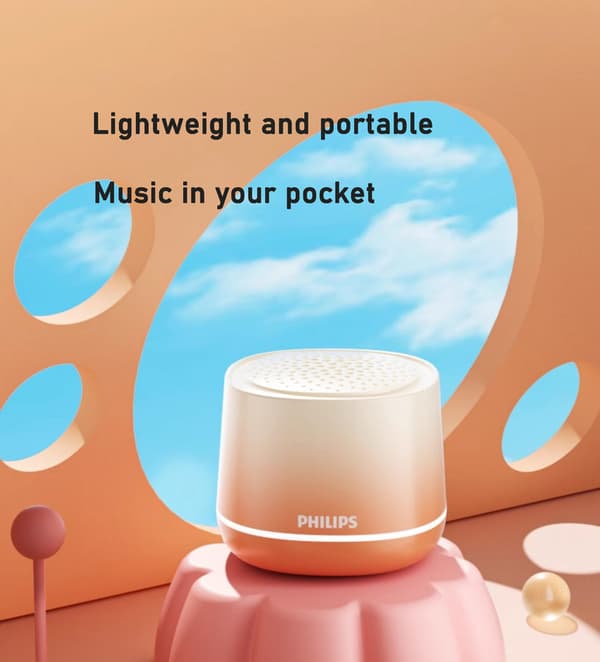Philips trådløs Bluetooth Mini Højttaler 2025 Ny Mini Subwoofer Bluetooth Højttaler med høj lydstyrke