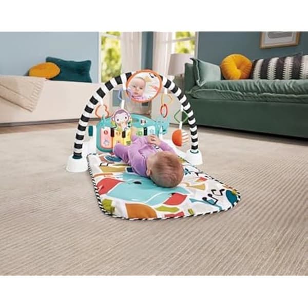 Utvecklingsleksak - FISHER-PRICE - Kick &amp; Play HWY54 - Integrerade melodier och ljud - 0 månader och över - Mixat