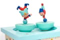 Miniatyrbild 3 av 4: Acrobats speldosa i trä - BYXA - Magneter - Grå - Baby - Blandad