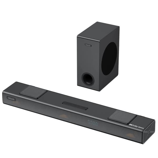 Ljudbar, 400 Watt maximal effekt, 5,25 tum subwoofer, HDMI-anslutning,Hiwill A312
